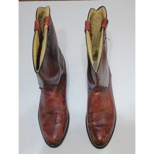 DINGO Men's Leather Cowboy Boots 7.5D Reddish Brown